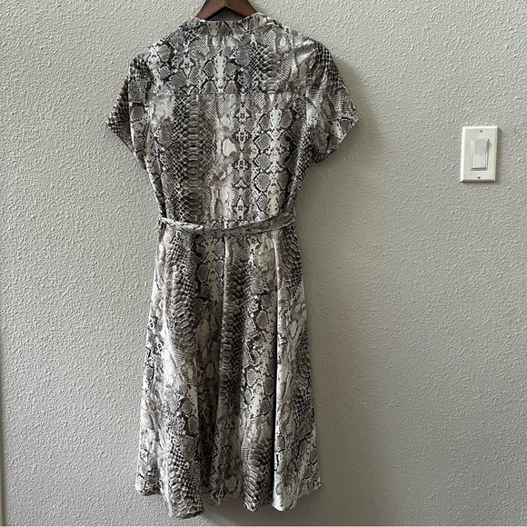 NANETTE LEPORE Brown Snakeskin Print Dress Size 4 - Picture 8 of 12